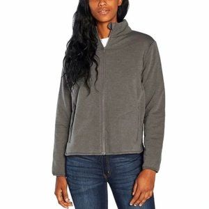 Three Dots Women Quilted Step Hem Knit Jacket-- Heather Pavement